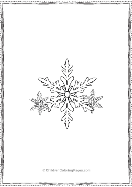 Snowflake Trio Free PDF Printable