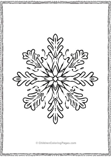 Snowflake With Diamond Grind Free PDF Printable