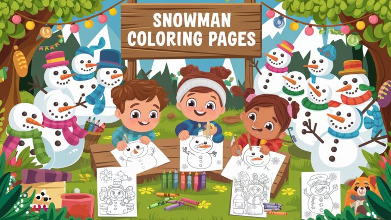 Snowman Coloring Pages