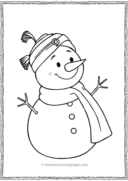 Snowman In Traditional Indian Clothing With A Turban Free PDF Printable