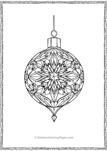 Sparking Crystal Pattern Ornament Free PDF Printable