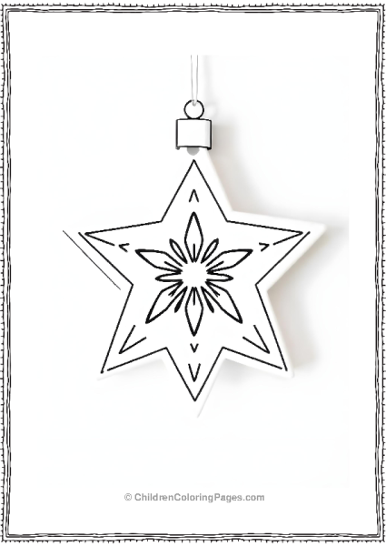 Starshaped Ornament Free PDF Printable