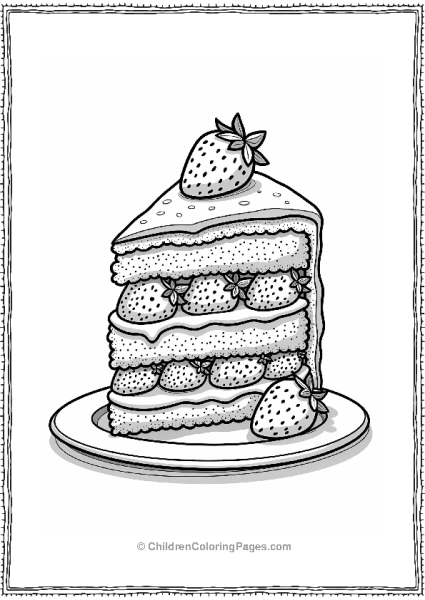 Strawberry Shortcake Surprise Outline Free PDF Printable