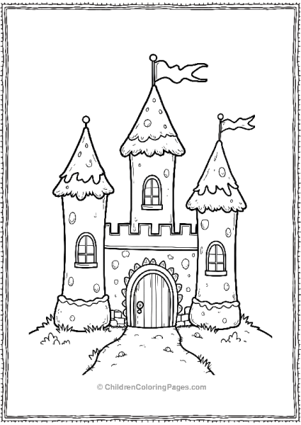 The Gingerbread House With A Door Free PDF Printable