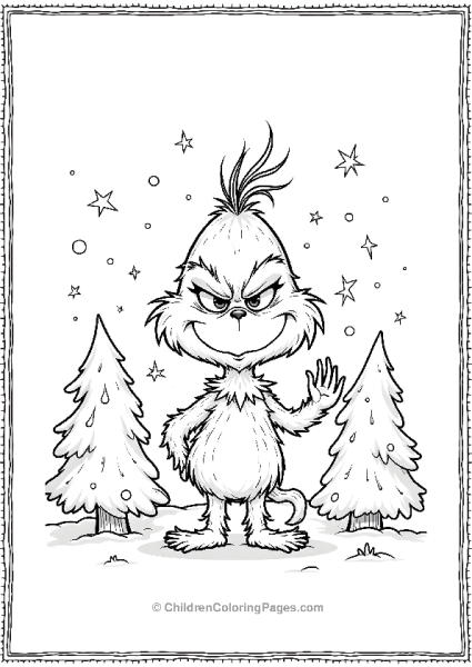 The Grinch In The Snow Free PDF Printable