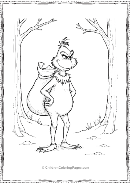 The Grinch In The Woods  Free PDF Printable