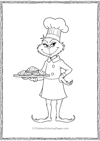 The Grinch Serving Cookies Free PDF Printable