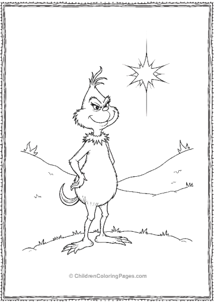 The Grinch Standing In The Snow Free PDF Printable