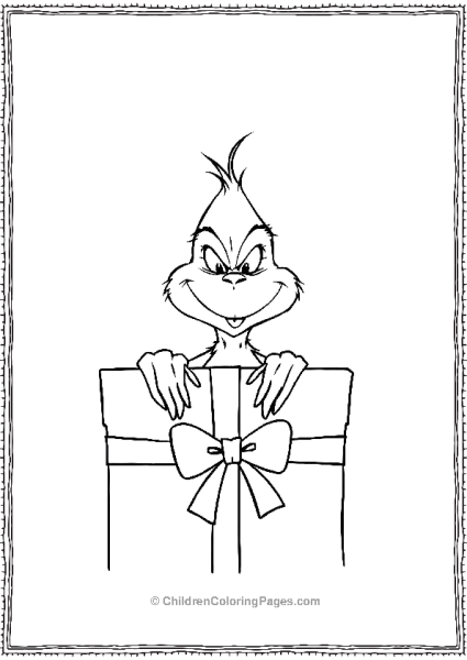 The Grinch Stealing Christmas Presents Free PDF Printable