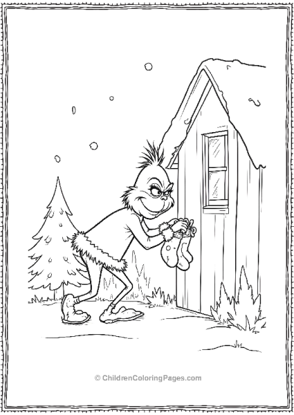 The Grinch Steals Christmas Stockings Free PDF Printable