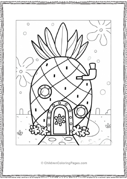 The Iconic SpongeBob Pineapple House Free PDF Printable