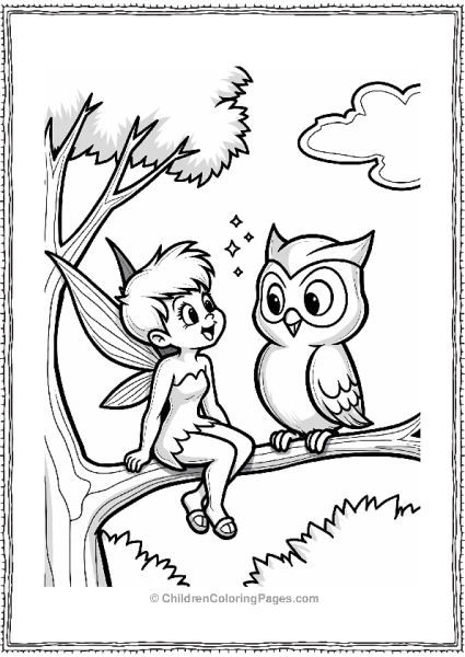 Tinker Bell And The Friendly Owl Free PDF Printable