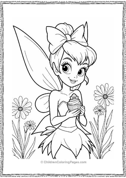 Tinker Bell At A Garden Party Free PDF Printable