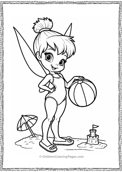 Tinker Bell At The Beach Free PDF Printable