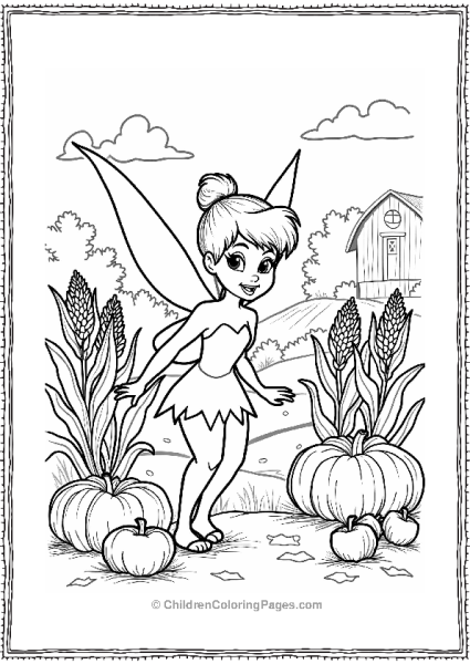 Tinker Bell At The Harvest Festival Free PDF Printable