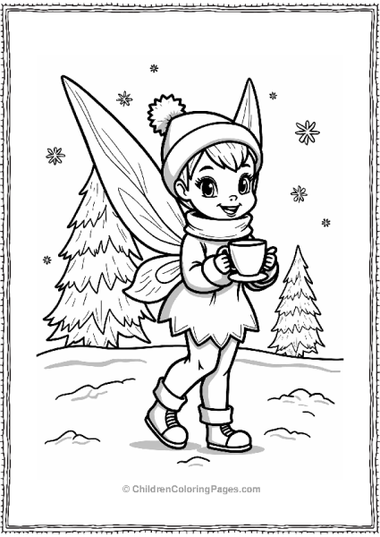 Tinker Bell At The Winter Festival Free PDF Printable