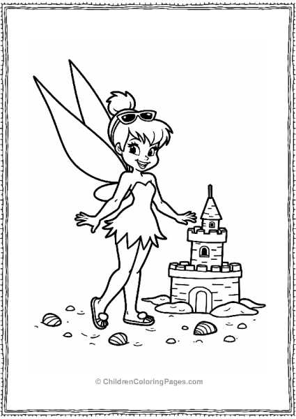 Tinker Bell In A Beach Outfit Free PDF Printable