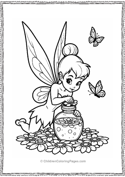 Tinker Bell Making Flower Potions Free PDF Printable