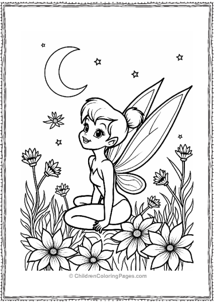 Tinker Bell Under The Moonlight Free PDF Printable