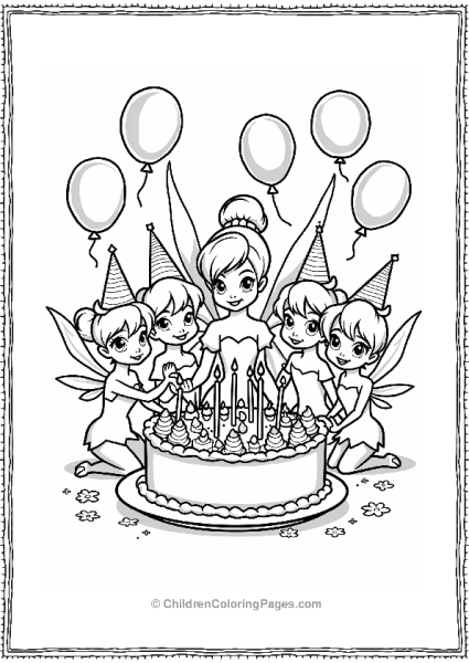 Tinker Bell S Birthday Party With Friends Free PDF Printable