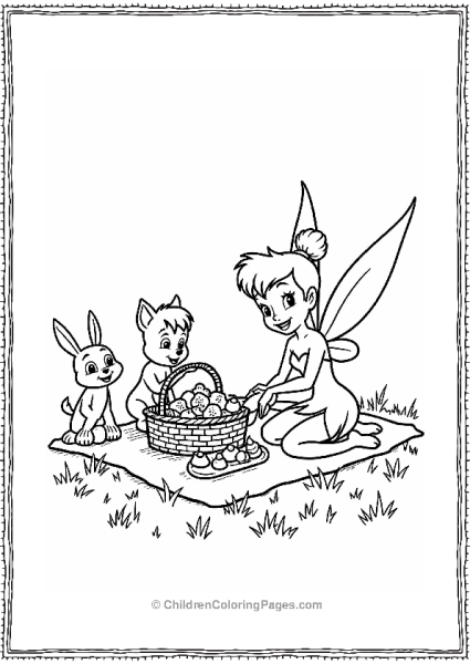 Tinker Bell S Picnic With Friends Free PDF Printable