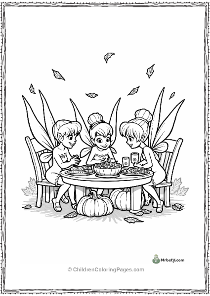 Tinker Bell S Thanksgiving Gathering Free PDF Printable