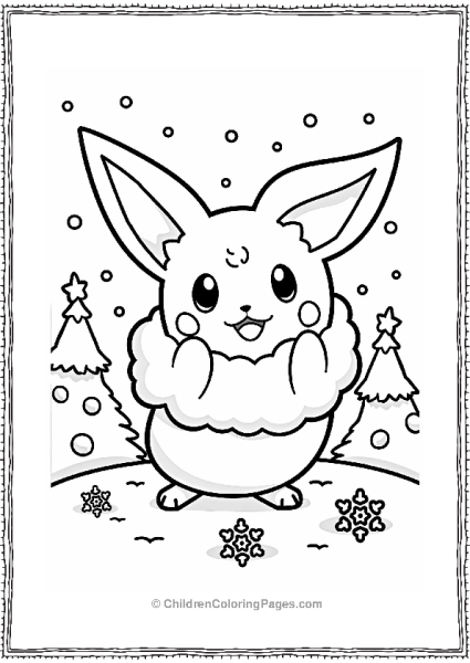 Togepi In A Winter Wonderland Free PDF Printable