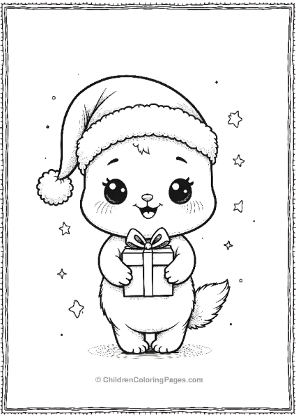 Toulouse In A Santa Hat Free PDF Printable