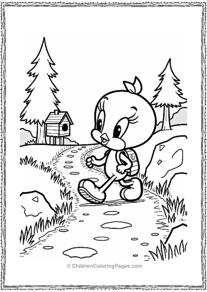 Tweety Bird On A Nature Hike Free PDF Printable