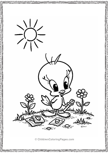 Tweety Bird Planting Seeds Free PDF Printable