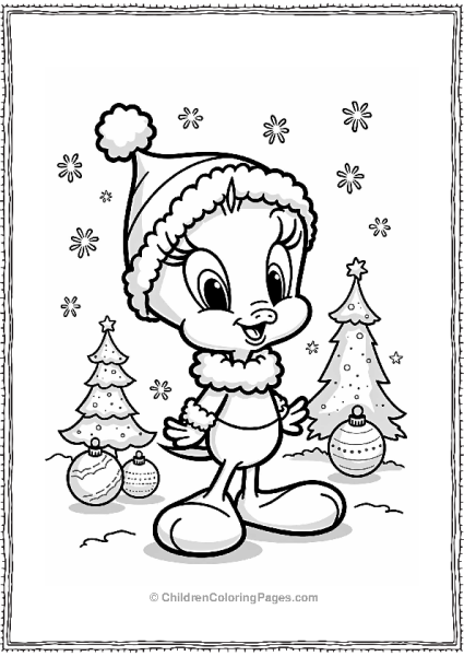 Tweety Birds Holiday Celebration Free PDF Printable