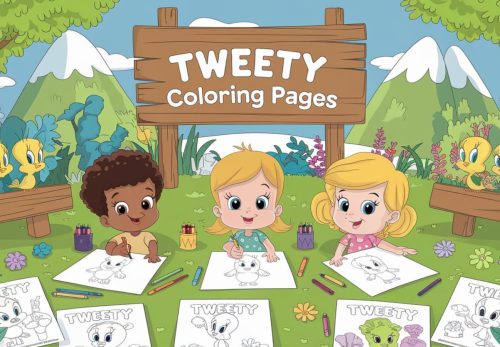 Tweety Coloring Pages – Free PDF Downloads For Kids 🐥💥🎨