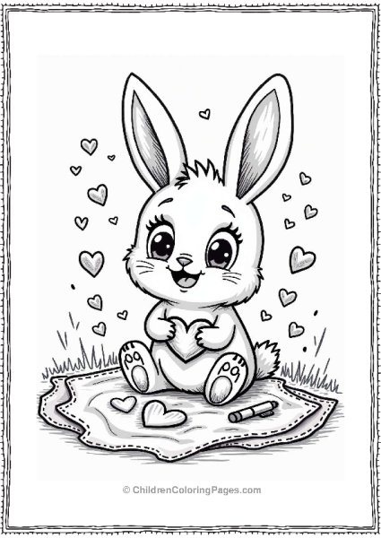 Valentine’s Day Bunny Craft Free PDF Printable