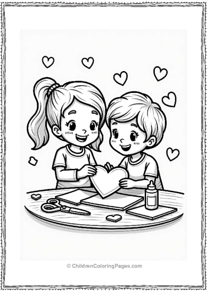 Valentine’s Day Heart Craft Activity Free PDF Printable