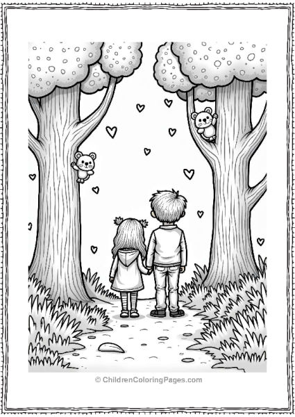 Valentine’s Day In A Magical Forest Free PDF Printable