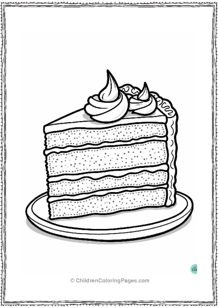 Vanilla Bean Cake Cross Section Free PDF Printable