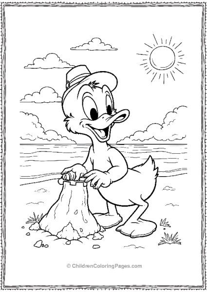 DuckTales Webby Building A Sandcastle Free PDF Printable