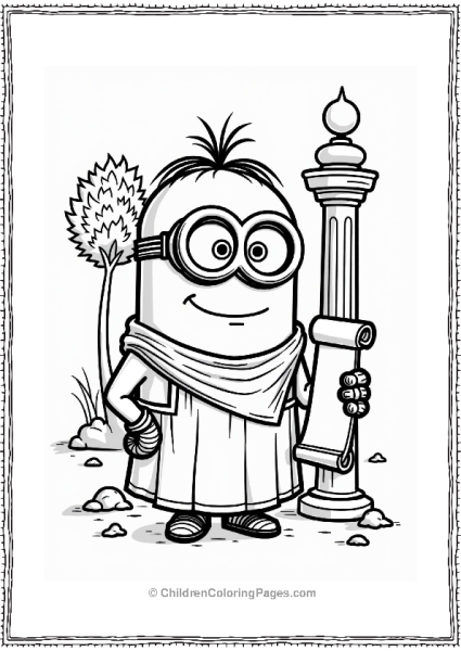 Wise Minion In Ancient Greece Free PDF Printable