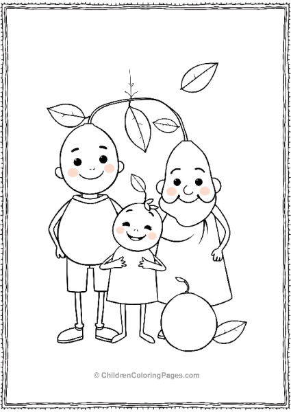 A Happy Lemon Family Free PDF Printable