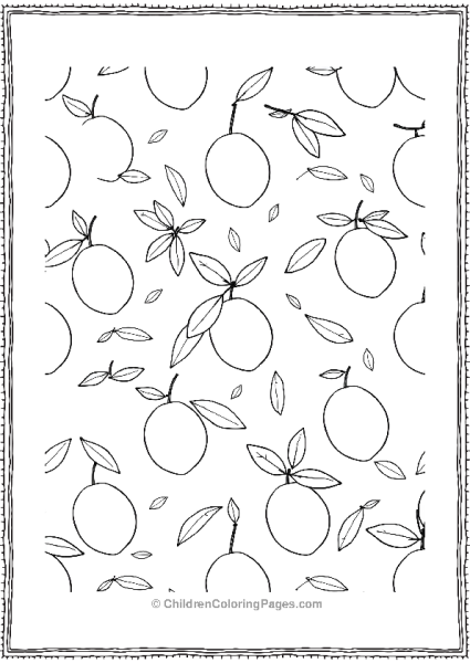 A Lemon Pattern Page Free PDF Printable