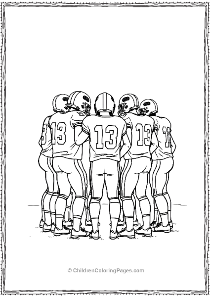 A Team Huddling Before A Basketball Game Free PDF Printable