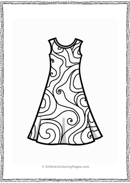 Abstract Art Dress Design Free PDF Printable