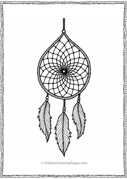 Abstract Dreamcatcher Design Free PDF Printable