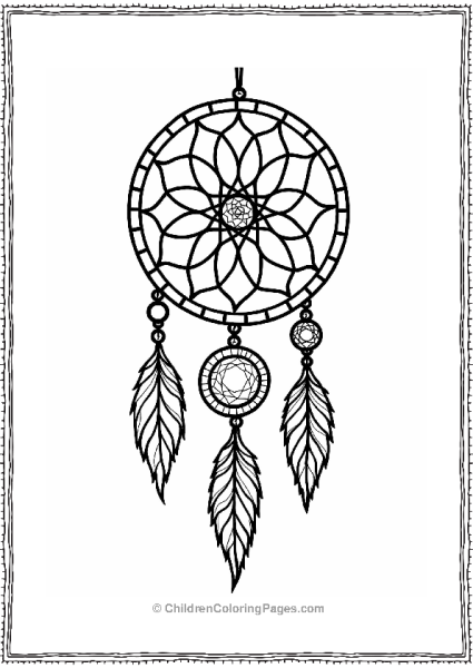 Abstract Geometric Dreamcatcher Free PDF Printable