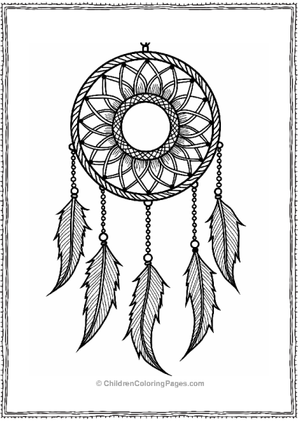 Abstract Lines Dreamcatcher Free PDF Printable