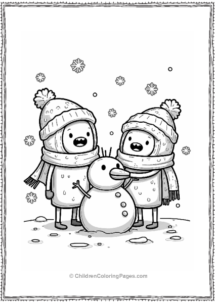 Adventure Time Winter Holiday Fun Free PDF Printable