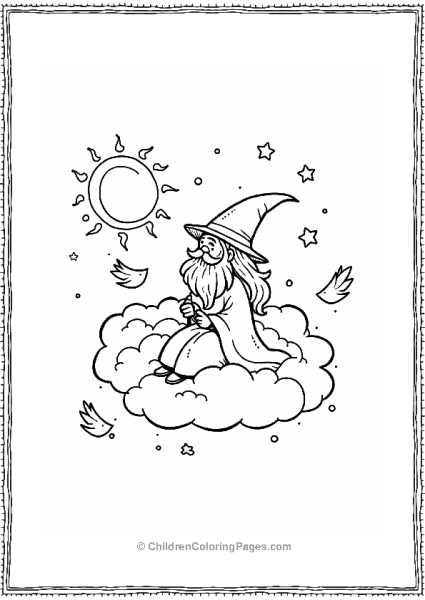 Wizard On A Cloud Free PDF Printable