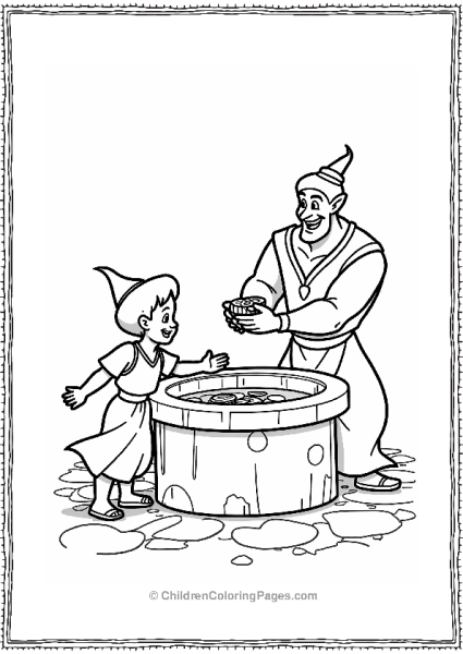 Aladdin At The Wishing Well Free PDF Printable