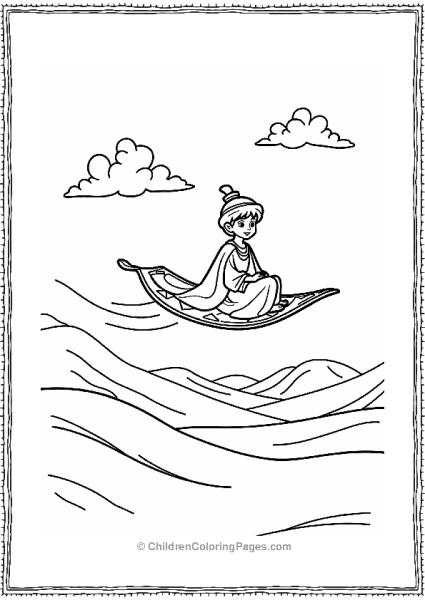 Aladdin On A Magic Carpet Free PDF Printable