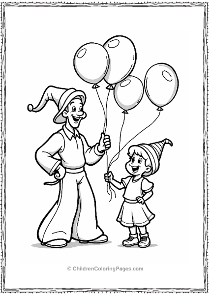 The Balloon Artist With A Happy Child Free PDF Printable